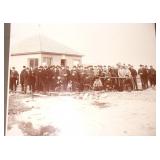 Antique Photo- Hunters Waiting for Train- WI