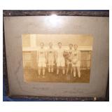 Vtg Photo- Jackson Case Sons 1904 Manor Basketball