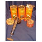 Vtg Acme, Sterno, Chapin, Chapin Tins & Jars