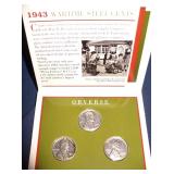 1943 Wartime Steel Cents - Setof 3