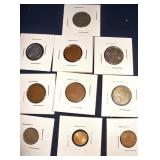 10 Assorted Foreign Coins