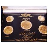2000 24Kt Gold Plated Coin Collection