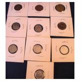 10 Foreign Coins- Bolivia, argentina, Mexico +