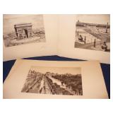 3 Vtg signed Etchings of French Landmarks