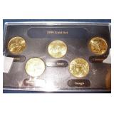 1999 Gold Plated Quarter Set
