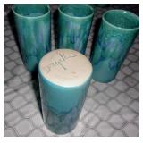 Arkansas Turquios Drip Pottery- Signed