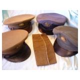US Military Officers Hats & 1 Garrison Cap