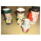 4 Vtg Toby Creamers