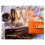 3 Mens Clippers & Vtg Mastercraft Curling Iron