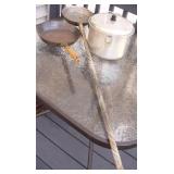Vtg Campfire Longhandled Pan, Mirro Handled Pot