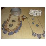 Vtg Bird Pin & Ring, Liz Claiborne & more jewelry