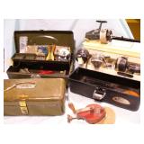 Vtg Fishing Boxes, Tackle & Reels- 1957 Imperial +