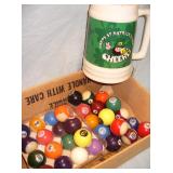 Mini Pool Balls & Huge St Pats Mug