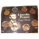 Lincoln Penny 8 Coin Design Collection