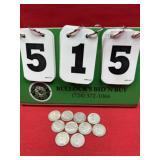 (10) Silver Roosevelt Dimes