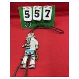 SILVER Native American Turquoise Bolo Tie - ZUNI