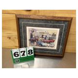 Jack Schmitt Husky Service Station Print Signed