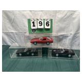 (3) Assorted PROMO Corvette Cars In Cases Lot 1