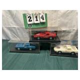 (3) Assorted PROMO Corvette Cars In Cases Lot 19