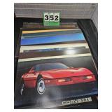 Corvette Wall Arts Framed Lot 1