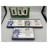 3 US Proof Sets