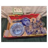 Blue Glass Dinner Set