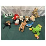 (10) Vintage Beanie Babies With Tags Lot 12