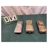 3 Metal Corvette Banks