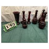Avon Cape Cod- Assorted Red Glass