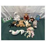 (10) Vintage Beanie Babies With Tags Lot 10