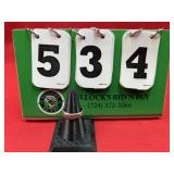 Vintage Turquoise & Silver Band Ring Size 9.5