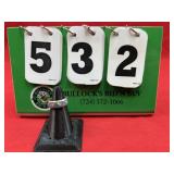 Vintage Turquoise & Silver Band Ring Size 5.5