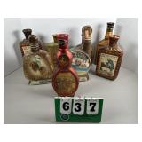 Jim Beam Decanter Lot 25 Cowboys & Arizona