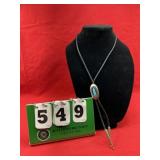 Vintage Turquoise Bolo Tie