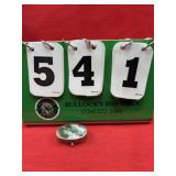 Vintage Oval Abalone Shell Pill Box