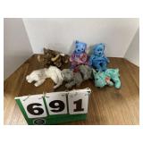 (6) Collectible Beanie Babies Lot #12