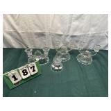 Glass Candle Holders