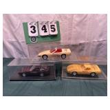 (3) Assorted Promo Corvette Cars In Cases Lot 6