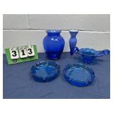 Blue Glass Lot