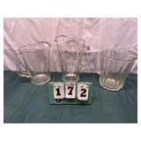 Glass Pitcher Lot