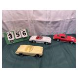 Metal Diecast Corvette Cars