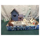 Wood Bird House Decor