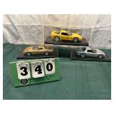 (3) Assorted Promo Corvette Cars In Cases Lot 1