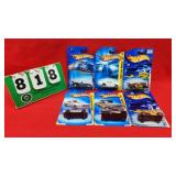 (6) Hot Wheels 1:64 Diecast Metal Cars NIP
