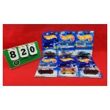 (6) Hot Wheels 1:64 Diecast Metal Cars NIP