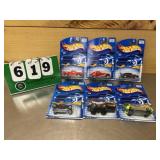 (6) Hot Wheels 1:64 Diecast Metal Cars NIP