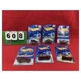 (6) Hot Wheels 1:64 Diecast Metal Cars NIP