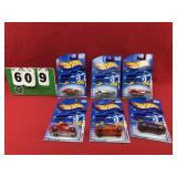 (6) Hot Wheels 1:64 Diecast Metal Cars NIP