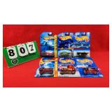 (6) Hot Wheels 1:64 DieCast Metal Cars NIP