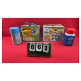 (2) Metal Lunchboxes